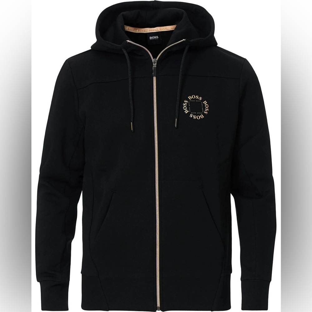 NWOT’s Hugo Boss Circle Logo Full Zip Hoodie Men’s Size Medium